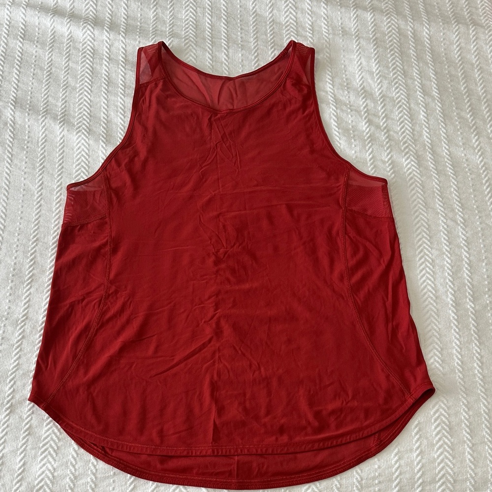 lululemon athletica Red Tank Top